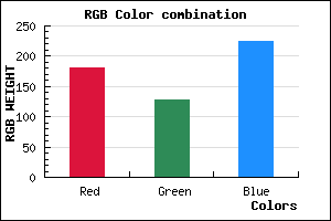rgb background color #B580E0 mixer