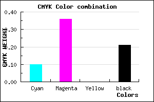 #B581C9 color CMYK mixer
