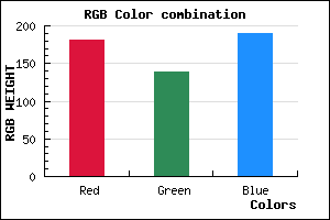 rgb background color #B58ABE mixer