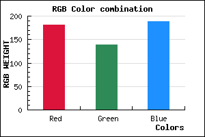 rgb background color #B58BBD mixer