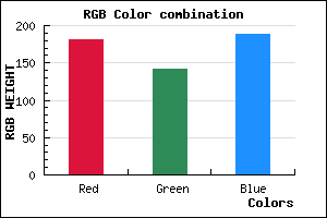 rgb background color #B58DBD mixer