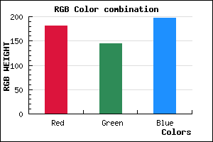 rgb background color #B591C5 mixer