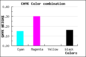 #B596D6 color CMYK mixer