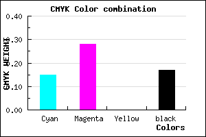 #B598D4 color CMYK mixer