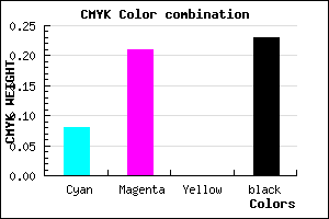 #B59BC5 color CMYK mixer