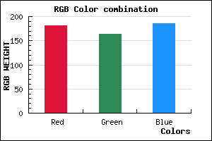 rgb background color #B5A3B9 mixer