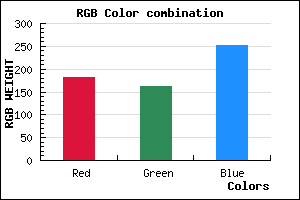 rgb background color #B5A3FB mixer