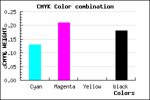#B5A4D0 color CMYK mixer
