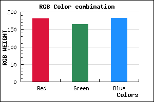 rgb background color #B5A5B7 mixer