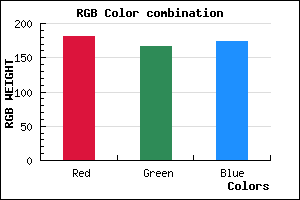 rgb background color #B5A7AD mixer