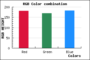 rgb background color #B5A9B7 mixer