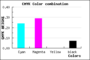 #B5AAEE color CMYK mixer