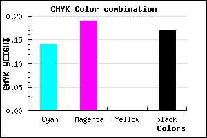 #B5ABD3 color CMYK mixer