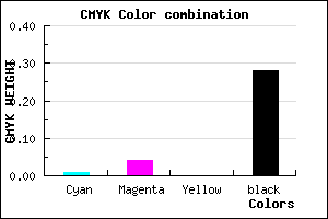 #B5AFB7 color CMYK mixer
