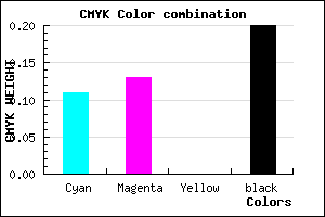 #B5B2CC color CMYK mixer