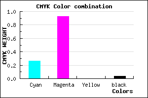 #B512F4 color CMYK mixer