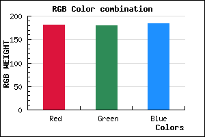 rgb background color #B5B4B8 mixer