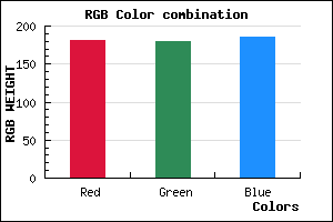 rgb background color #B5B4BA mixer