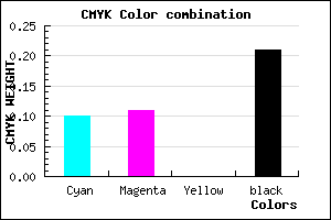 #B5B4CA color CMYK mixer