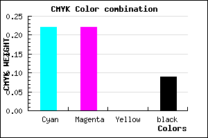 #B5B4E7 color CMYK mixer