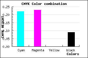#B5B4E9 color CMYK mixer