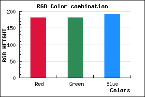 rgb background color #B5B5BF mixer