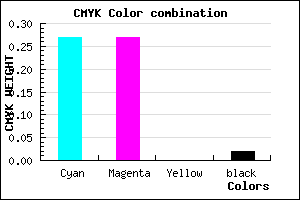 #B5B5F9 color CMYK mixer