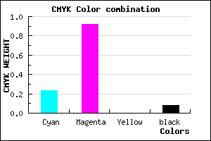 #B513EB color CMYK mixer