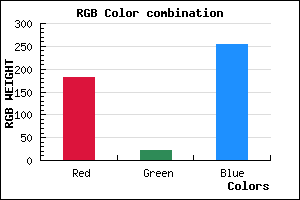 rgb background color #B516FE mixer