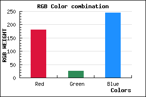 rgb background color #B51AF5 mixer