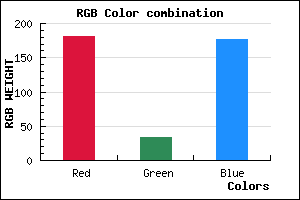 rgb background color #B521B0 mixer