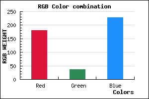 rgb background color #B524E4 mixer