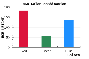 rgb background color #B53686 mixer