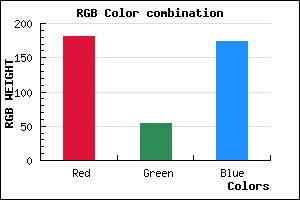 rgb background color #B536AD mixer