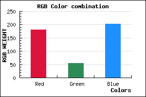 rgb background color #B536CA mixer