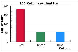 rgb background color #B53636 mixer
