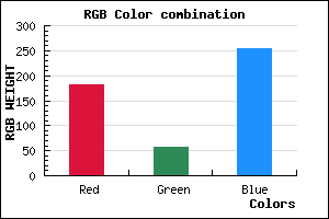 rgb background color #B53AFF mixer