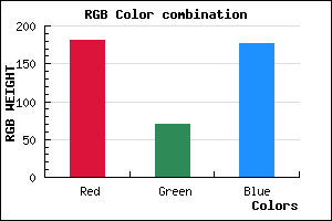 rgb background color #B546B0 mixer