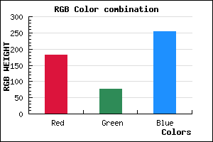 rgb background color #B54CFF mixer