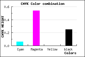#B558C0 color CMYK mixer