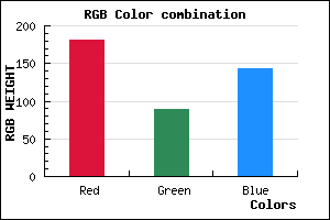 rgb background color #B5598F mixer