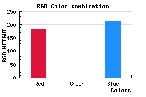 rgb background color #B600D6 mixer