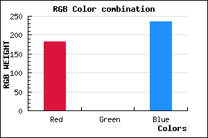 rgb background color #B600EC mixer
