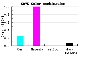 #B600F0 color CMYK mixer
