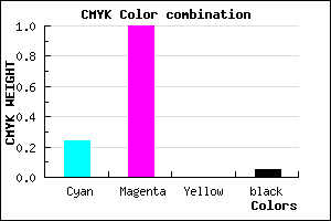 #B600F1 color CMYK mixer
