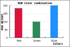 rgb background color #B664C8 mixer