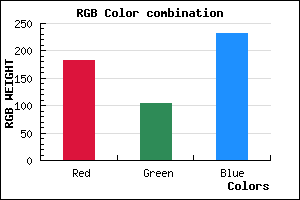 rgb background color #B668E8 mixer