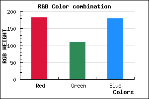 rgb background color #B66EB3 mixer