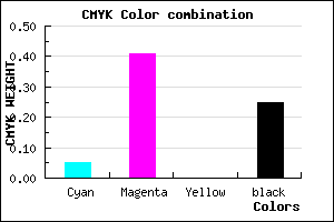 #B672C0 color CMYK mixer