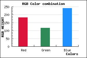 rgb background color #B674F0 mixer